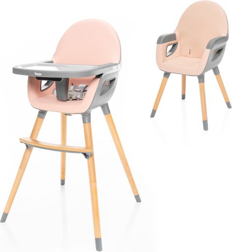 Zopa Dětská židlička Dolce 2, Blush Pink/Grey - obrázek 1