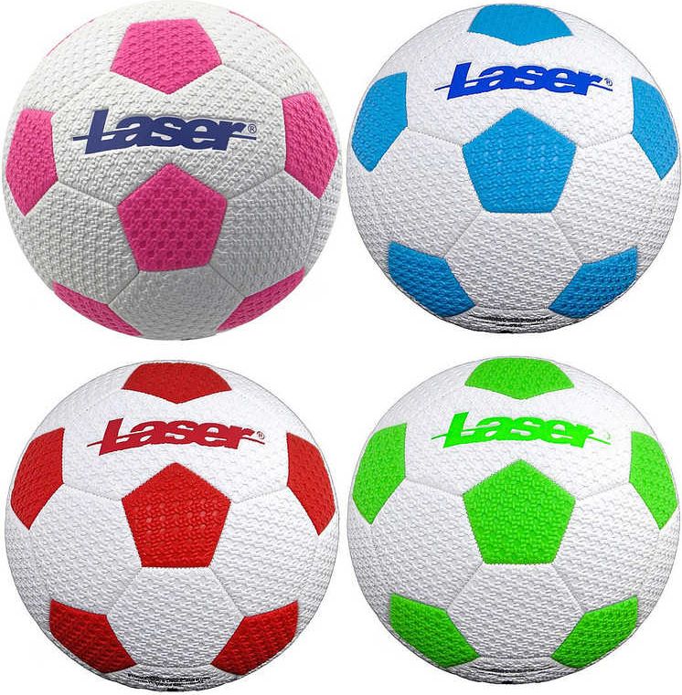 Míč kopačák fotbaloý balon s potiskem Laser na kopanou vel. 5 4 barvy - obrázek 1
