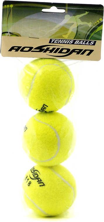 Sada míčků na tenis set 3ks balonky žluté v sáčku - obrázek 1