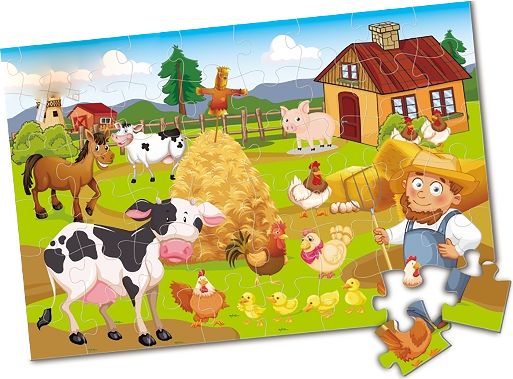 RAPPA Puzzle farma maxi 48 ks 90 x 60 cm - obrázek 2