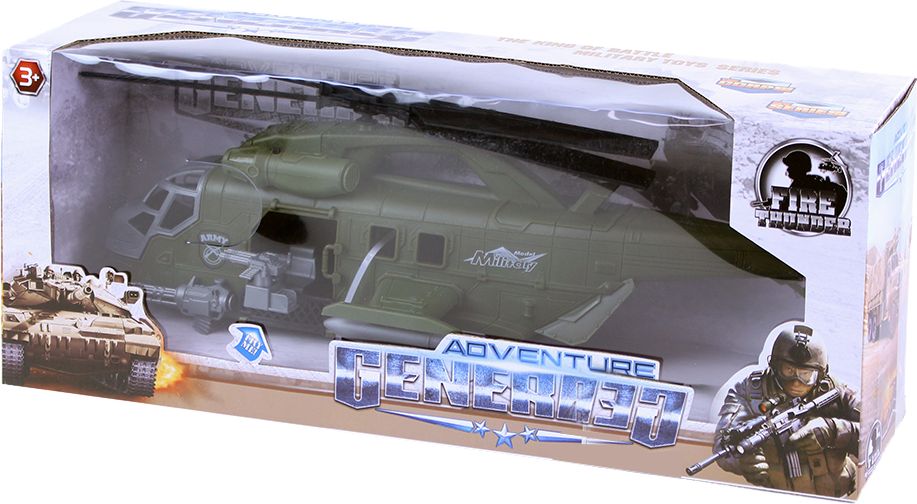 RAPPA Vojenská helikoptéra se zvukem a světlem 42 cm - obrázek 1