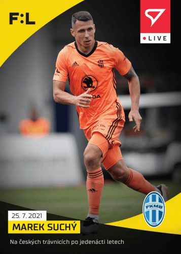 Sportzoo Fotbalové karty Fortuna Liga 2021-22 - L-005 Marek Suchý - obrázek 1