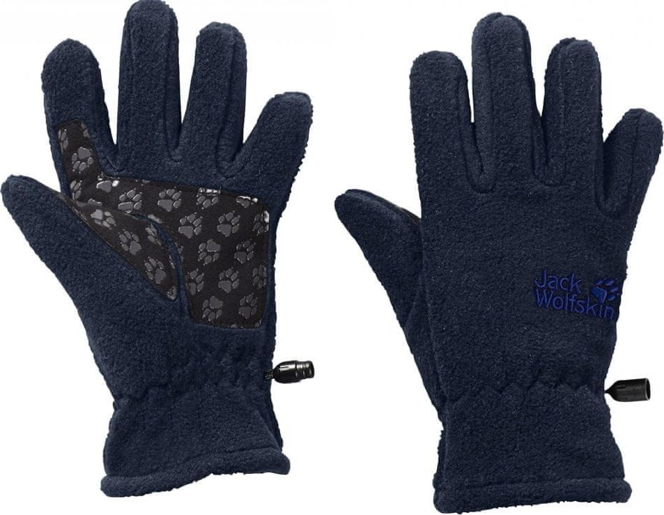 Jack Wolfskin dětské fleecové rukavice Fleece Glove 1901861_1911 116 tmavě modrá - obrázek 1