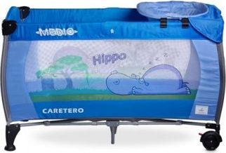 Cestovní postýlka CARETERO Medio blue, Modrá - obrázek 1