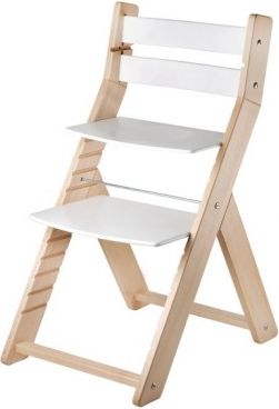 Wood Partner Rostoucí židle Sandy - natur lak / bílá - obrázek 1