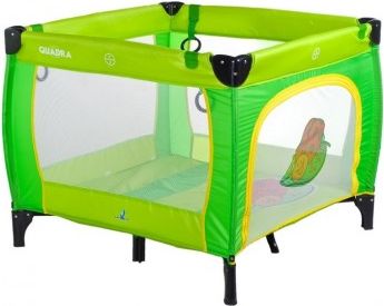 Dětská skládací ohrádka CARETERO Quadra green, Zelená - obrázek 1