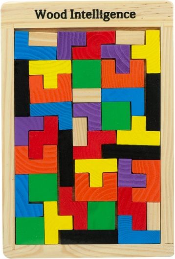 Dřevěné puzzle Tetris 40 ks - obrázek 1