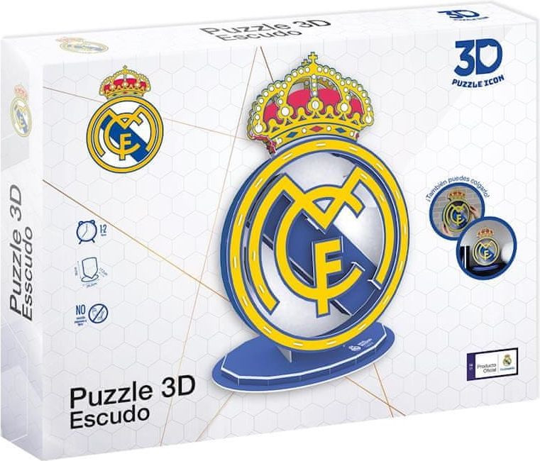 Eleven 3D puzzle REAL MADRID znak - obrázek 1