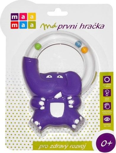 Chrastítko slon MAA MAA - růžová - obrázek 1
