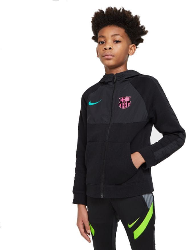 Nike Dětská mikina BARCELONA FC fullzip black Dětská velikost: 140 - obrázek 1