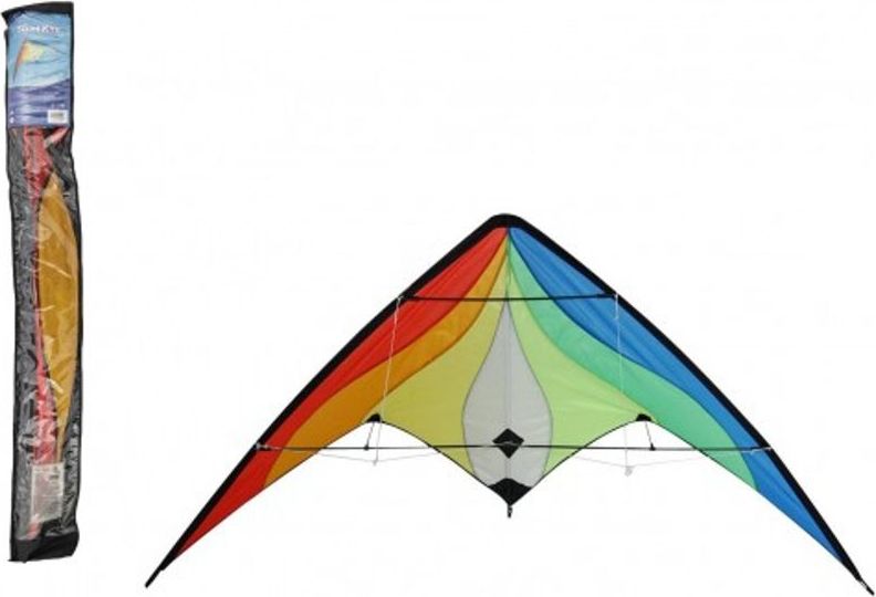 Teddies Drak létající nylon 160x80cm barevný v sáčku - obrázek 1