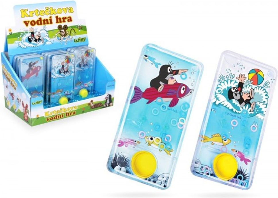 Wiky Vodní hra hlavolam 7x14cm plast Krtek 3 druhy 18ks v boxu - obrázek 5