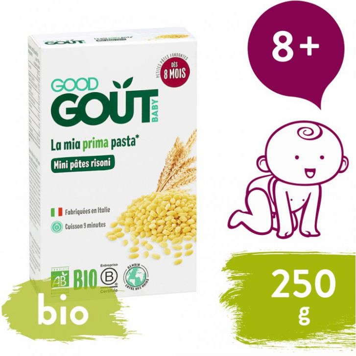 Good Gout Bio Italské těstovinové risoni (250 g) Good Gout BIO - obrázek 1