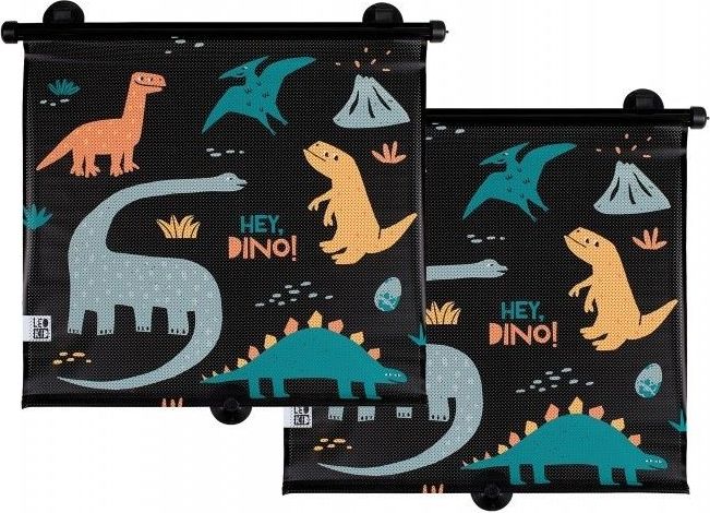 LEOKID Sluneční clony do auta 2 ks Hey Dino 2021 - obrázek 1