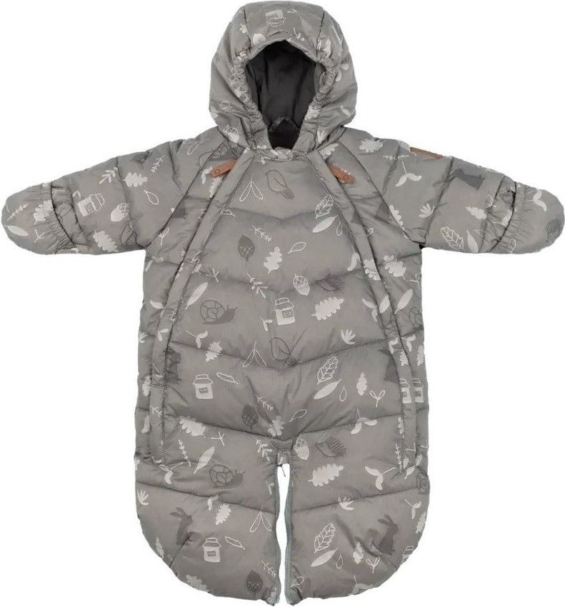 LEOKID Baby Overall Gray Blue Forest 3-9 měsíců - obrázek 1