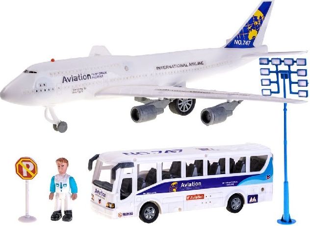 Letištní souprava: letadlo + autobus - obrázek 1