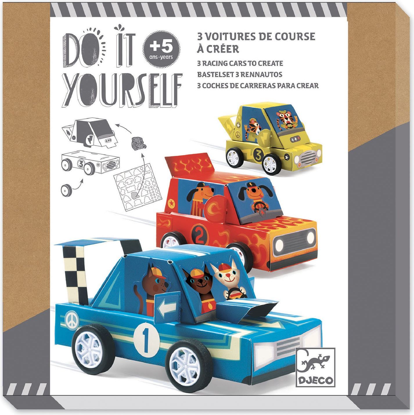 DJECO DIY Grand Prix Závodní auta - obrázek 1