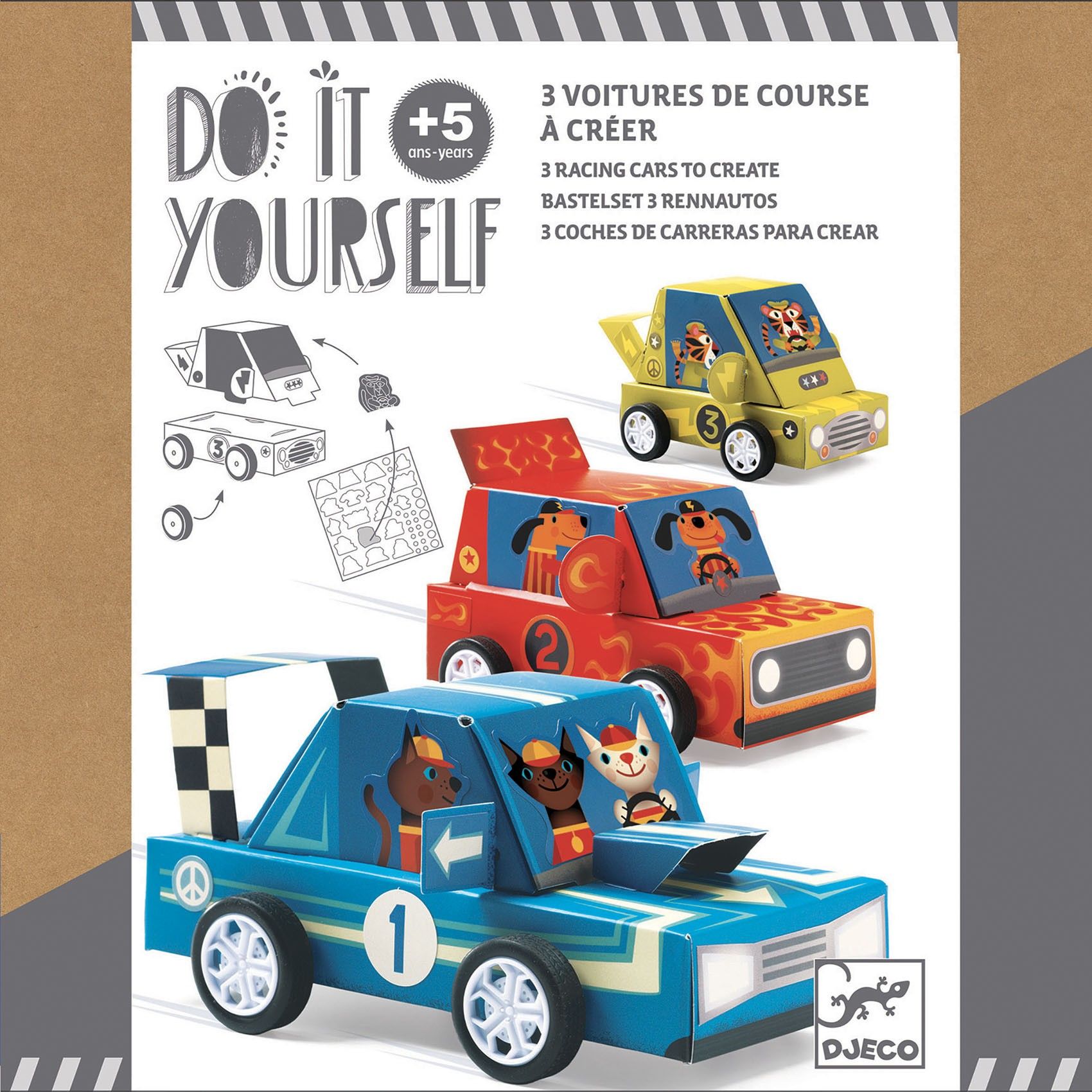 DJECO DIY Grand Prix Závodní auta - obrázek 3