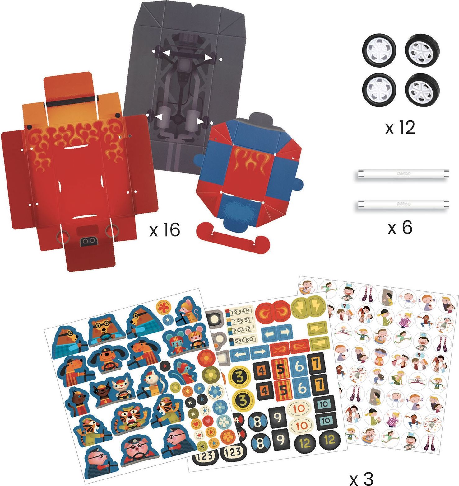 DJECO DIY Grand Prix Závodní auta - obrázek 4