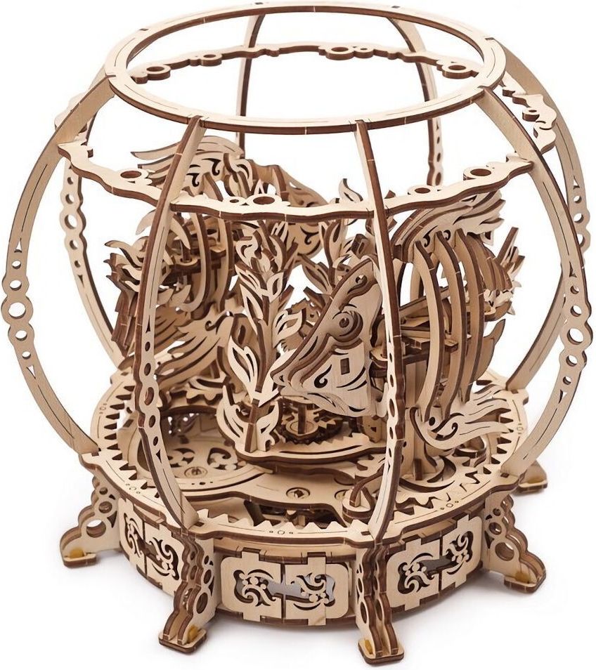 Ugears 3D dřevěné mechanické puzzle Mechanické akvárium - obrázek 1