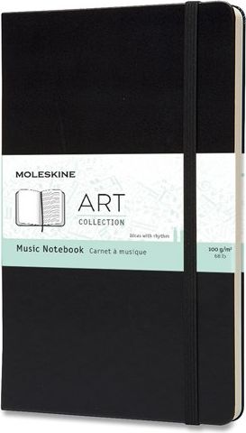 Moleskine Hudební zápisník L, černý A5 - obrázek 1