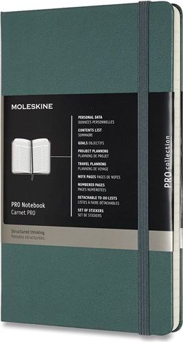 Moleskine Zápisník Professional - tvrdé desky tm. zelený A5 - obrázek 1
