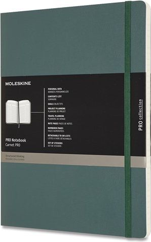 Moleskine Zápisník Professional - měkké desky tm. zelený B5 - obrázek 1