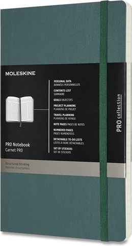 Moleskine Zápisník Professional - měkké desky tm. zelený A5 - obrázek 1