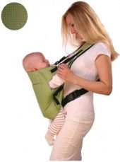 Nosítko na dítě Womar 2-polohové - GLOBETROTTER zelené - obrázek 1