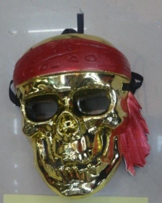 Maska malého piráta - zlatá - obrázek 1