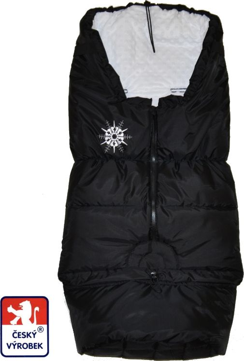 Dětský zimní fusak Dětský svět winter sport černý/MINKY bílá - obrázek 1