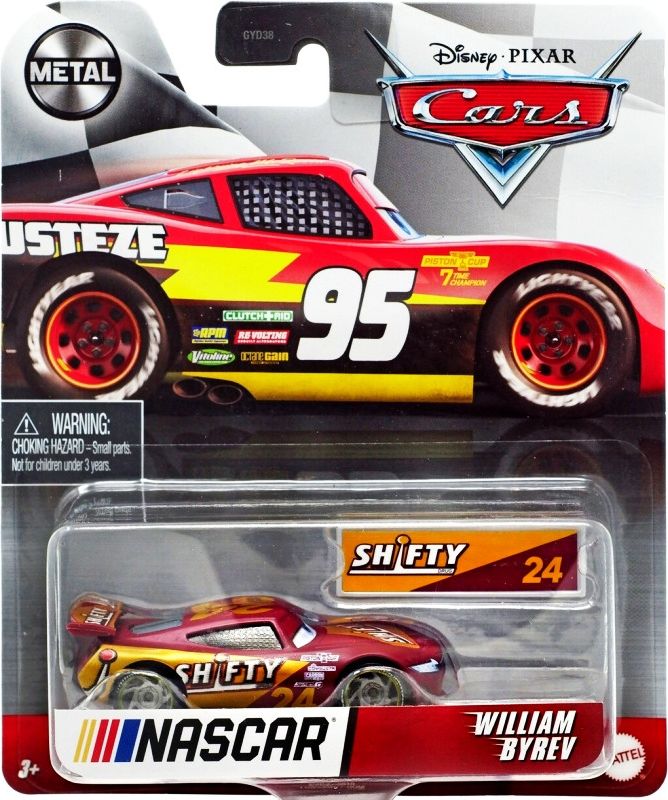 Mattel CARS 3 (Auta 3) - William Byrev Nr. 24 - NASCAR - obrázek 1