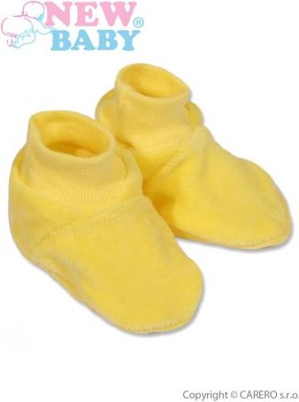 Dětské bačkůrky New Baby žluté, Žlutá, 62 (3-6m) - obrázek 1