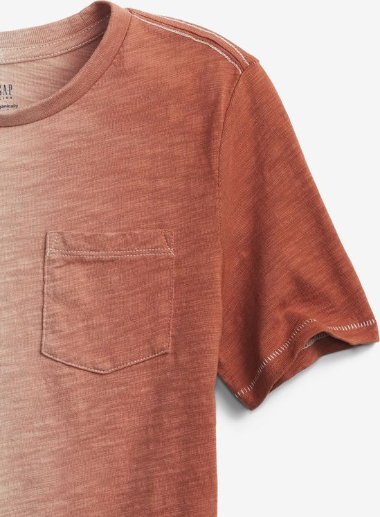 Organic Cotton Dip-Dye Triko dětské GAP | Červená | Chlapecké | XL - obrázek 3