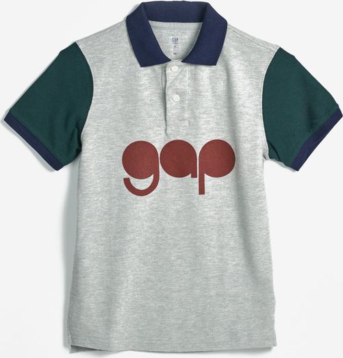 Fran Logo Polo triko dětské GAP | Šedá | Chlapecké | XXL - obrázek 1