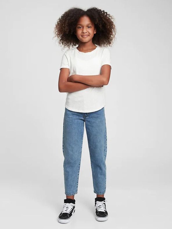 Barrel Washwell™ Jeans dětské GAP | Modrá | Dívčí | 8 - obrázek 1