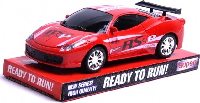 Závodní auto 18 cm - bílá - obrázek 1