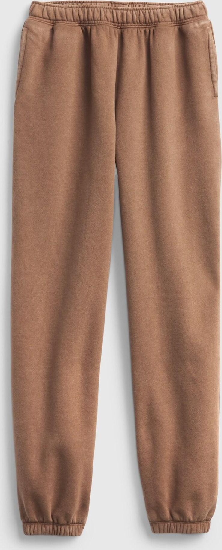 Béžové holčičí tepláky fleece cinch joggers GAP - 128 - obrázek 2