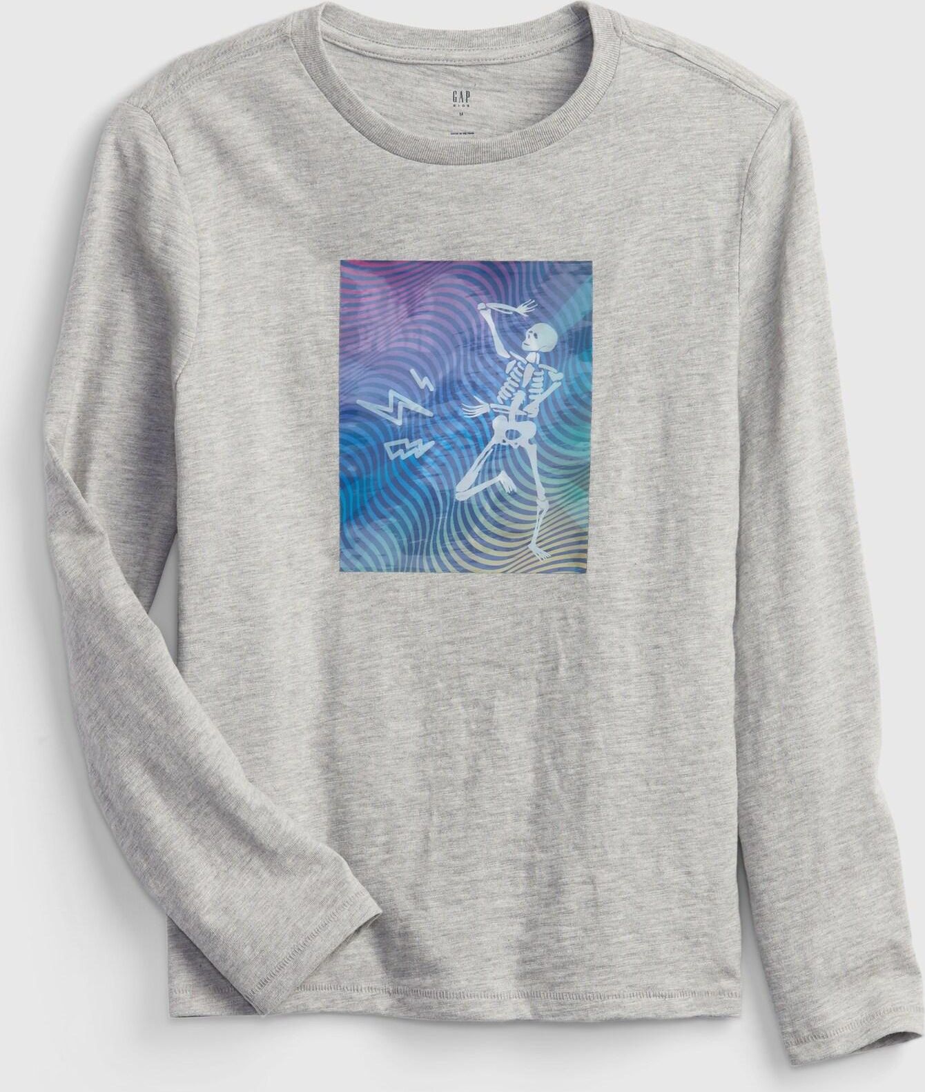 Šedé klučičí tričko lenticular t-shirttričko lenticular t-shirt GAP - 152 - obrázek 1