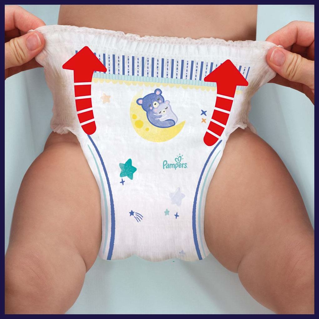 PAMPERS Night Pants Plenkové Kalhotky Velikost 4, 100 ks, 9-15 kg - obrázek 2