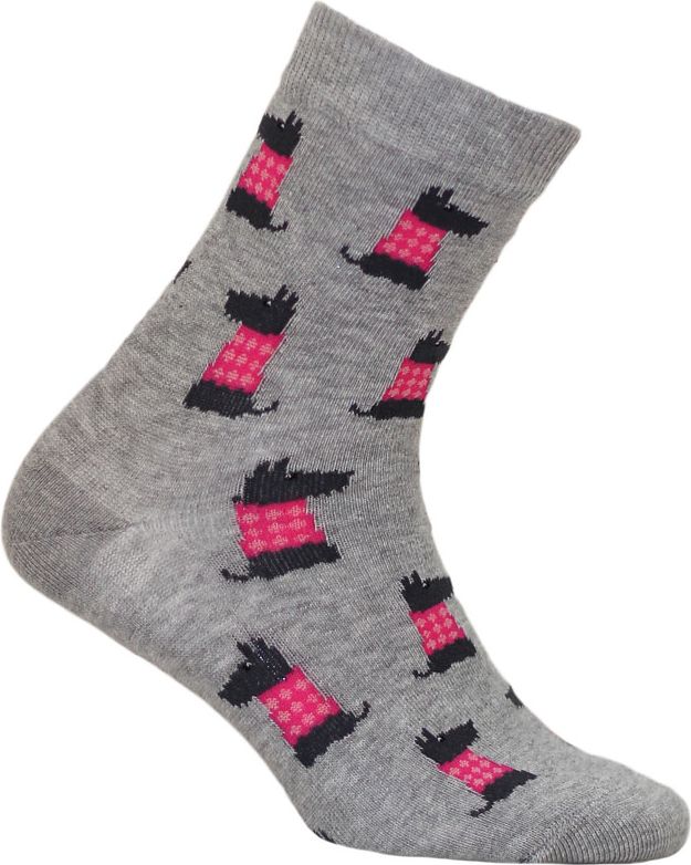 Dívčí vzorované ponožky GATTA PEJSCI šedé Velikost: 33-35 - obrázek 1