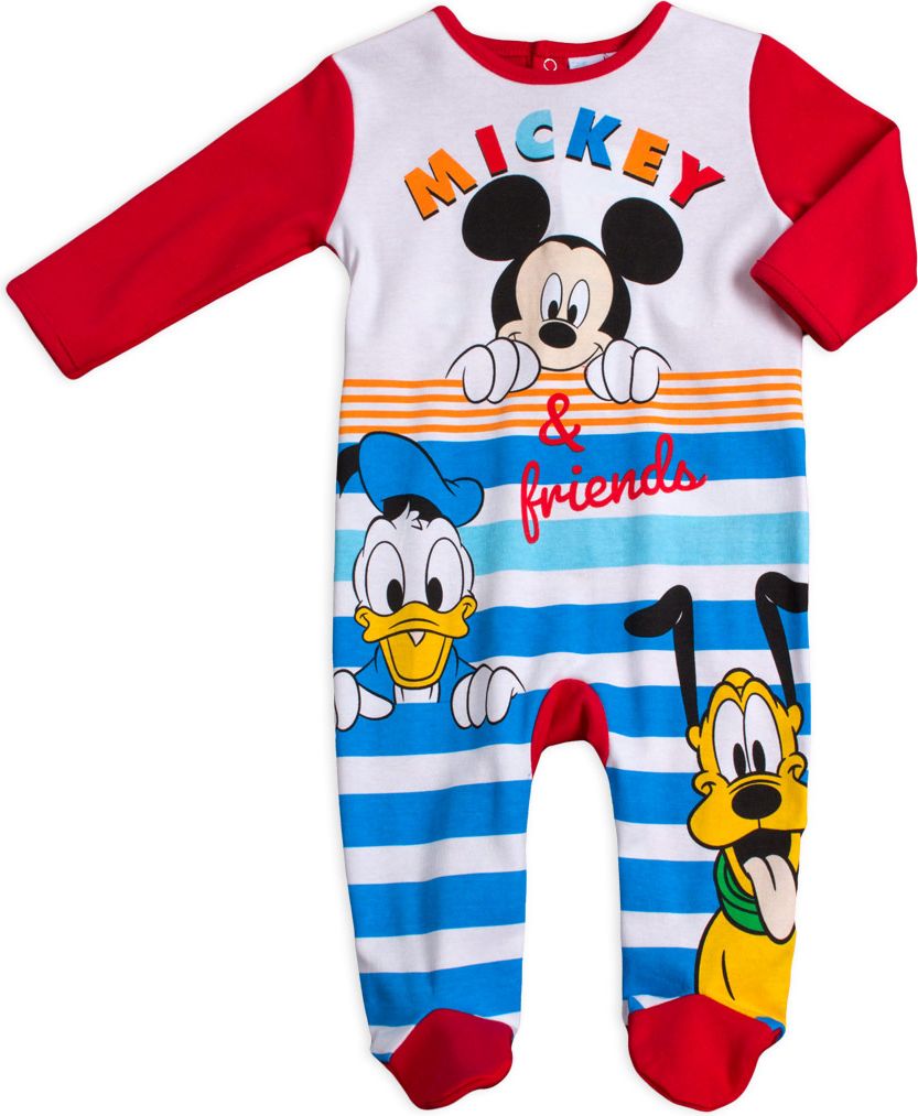 Kojenecký overal MICKEY MOUSE FRIENDS červený Velikost: 68 - obrázek 1