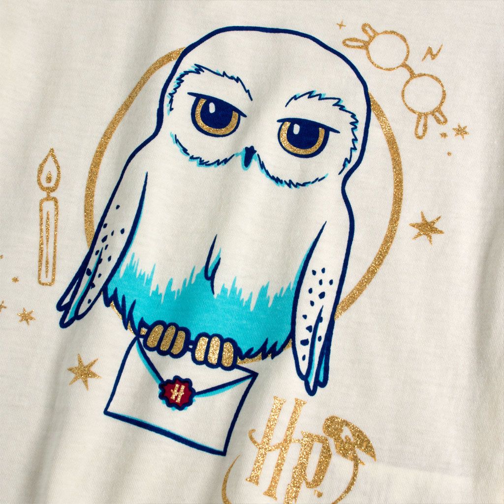 Dívčí pyžamo HARRY POTTER SOVA HEDVIKA krémové Velikost: 104 - obrázek 2