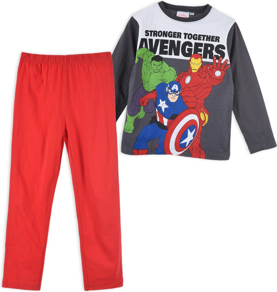 Chlapecké pyžamo AVENGERS STRONGER šedé Velikost: 104 - obrázek 1