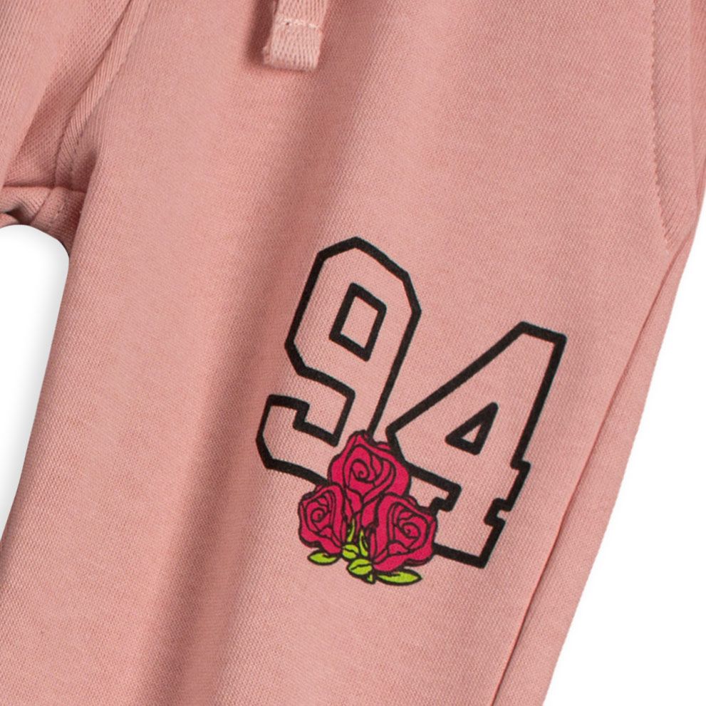 Dívčí tepláky VENERE "94" růžové Velikost: 98 - obrázek 2