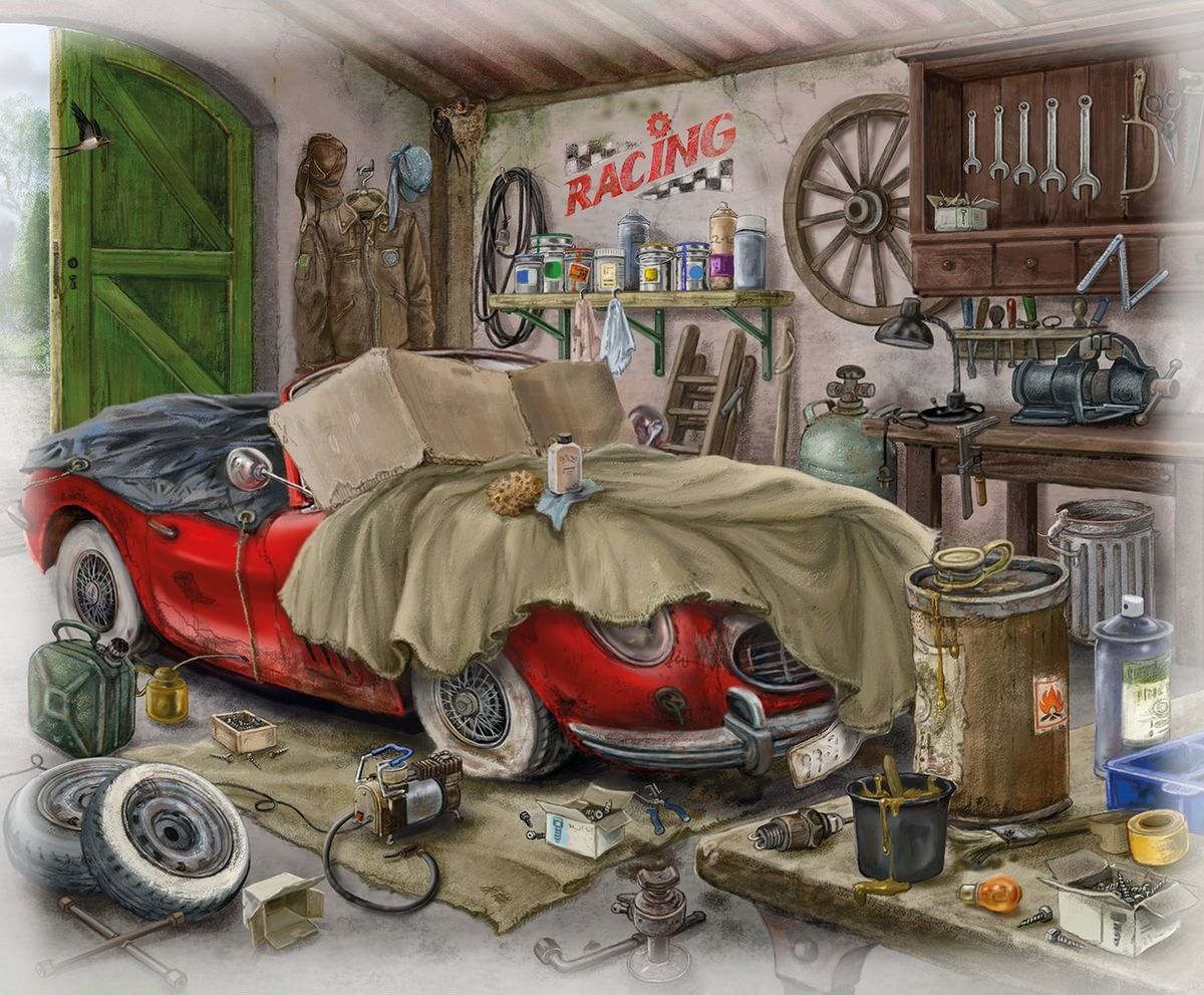 Ravensburger Puzzle 168828 Exit Puzzle Garáž 99 dílků - obrázek 1