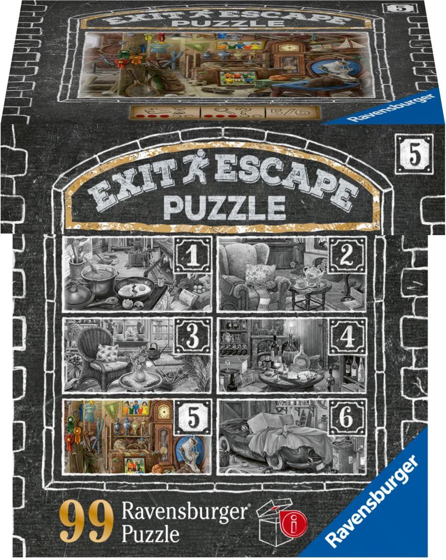 Ravensburger Puzzle 168811 Exit Puzzle Podkroví 99 dílků - obrázek 2