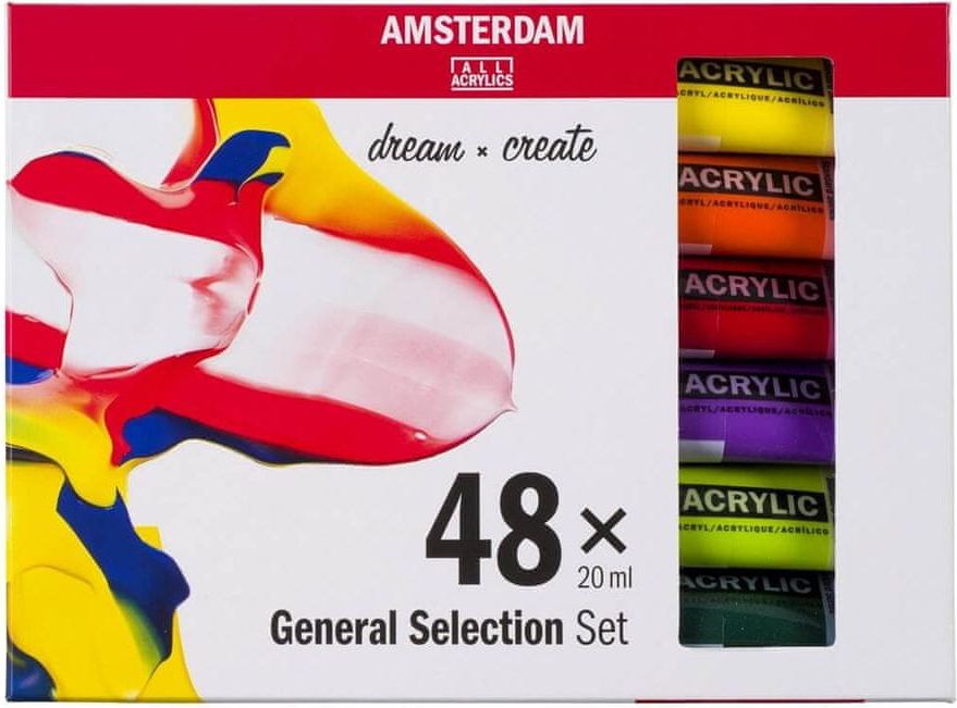 Talens Art Creation Sada akrylových barev Talens Amsterdam 48x20 ml NOVÉ - obrázek 1