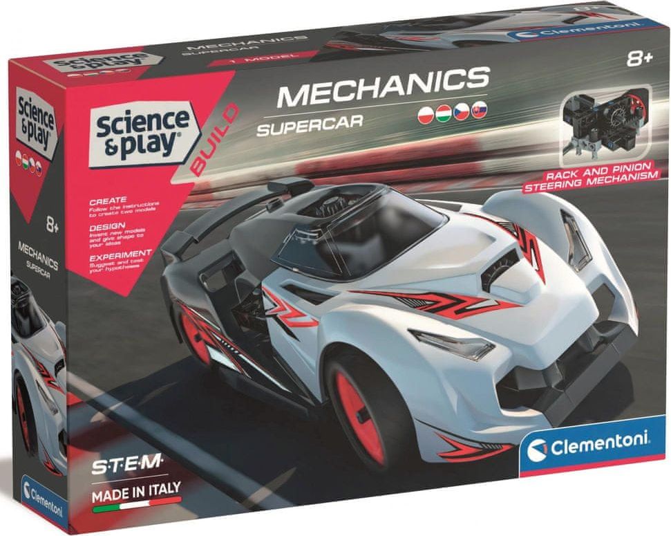 Clementoni Mechanická laboratoř - Závodní auto Supercar - obrázek 1