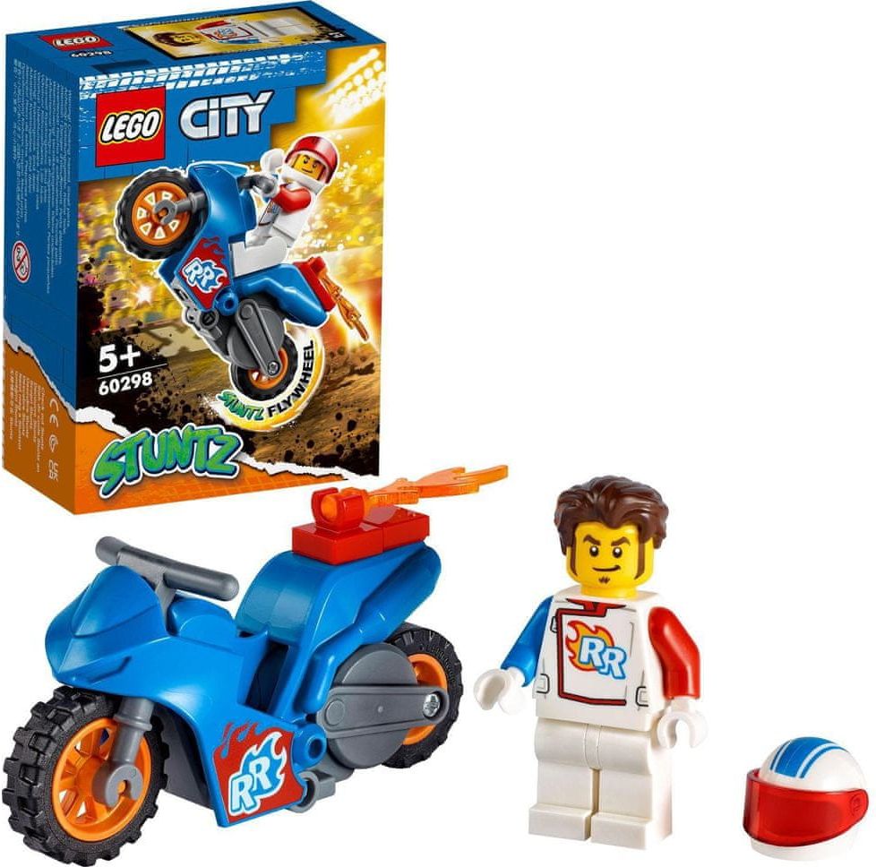 LEGO City 60298 Kaskadérská motorka s raketovým pohonem - obrázek 1